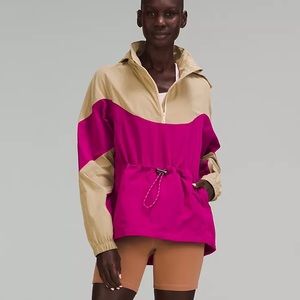 New Lululemon Evergreen Anorak Prosecco/Ripened Raspberry Women’s Size 2